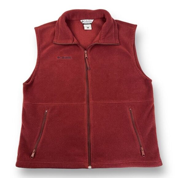 Columbia Fleece Full Zip Vest Size Large - Picture 1 of 5